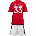 Günstige Fußballtrikots Manchester United Williams 33 Kinder Heimtrikot 2023-24 Kurzarm